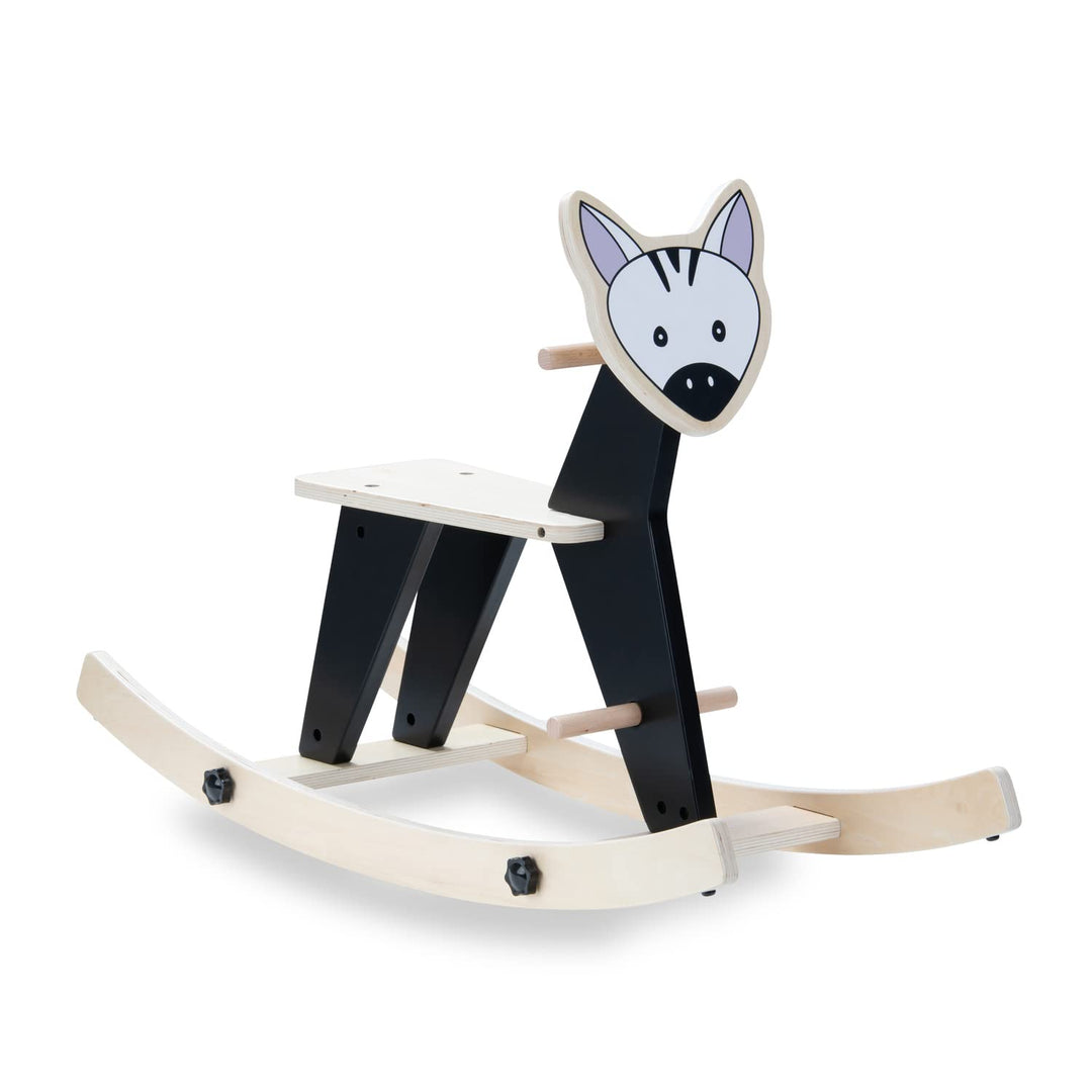 hauck Schaukeltier für Kleinkinder Rock N Swing ab 18 Monate bis 50 kg, Schaukelpferd Holz (FSC® Zer