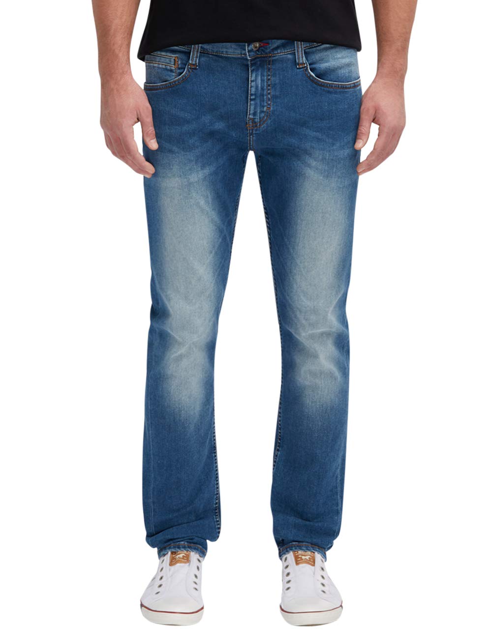 MUSTANG Herren Jeans Hose Oregon Tapered 28W / 32L Blau, 28W / 32L Blau
