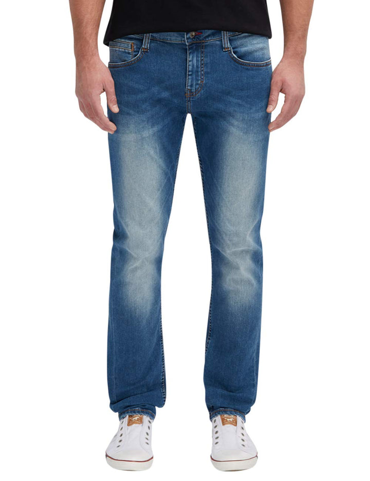 MUSTANG Herren Jeans Hose Oregon Tapered 28W / 32L Blau, 28W / 32L Blau