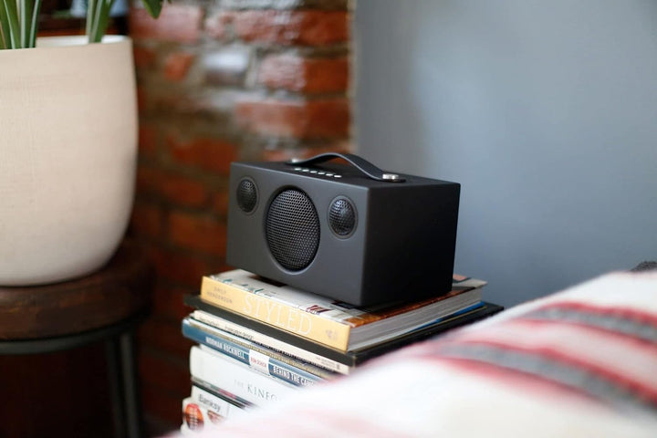 Audio Pro Addon T3+ Black - Tragbarer Lautsprecher mit Bassreflexbox, Bluetooth & WiFi - Kabelloser
