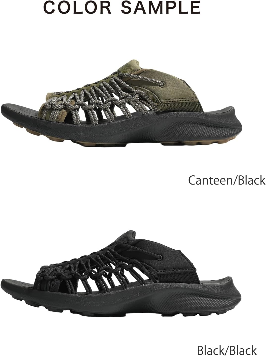 KEEN Herren Uneek Snk Slide Hausschuh 41 EU Schwarz, 41 EU Schwarz