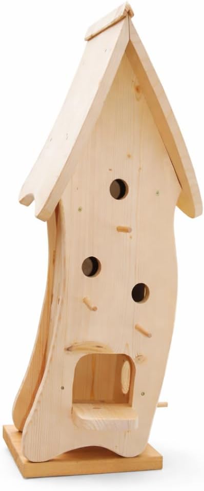 Dekorativer XXXL Nistkasten(N4) mit Vogelfutterhaus-Vogelhaus--Vogelhäuschen-sauberste Verarbeitung-