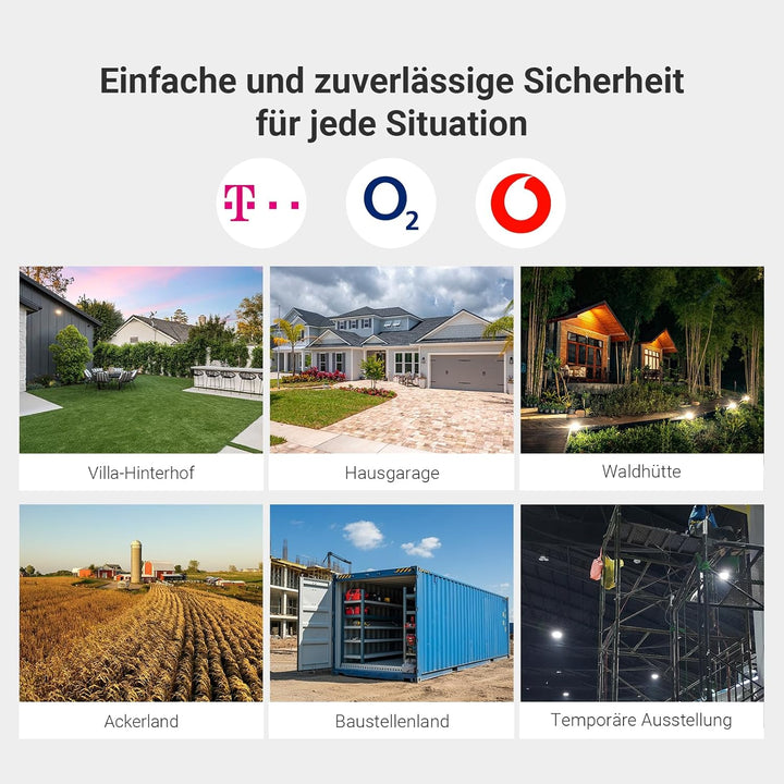 EZVIZ 4G LTE Überwachungskamera ohne WLAN, 360° PTZ Überwachung, 4MP Kamera Aussen Akku, Farbnachtsi