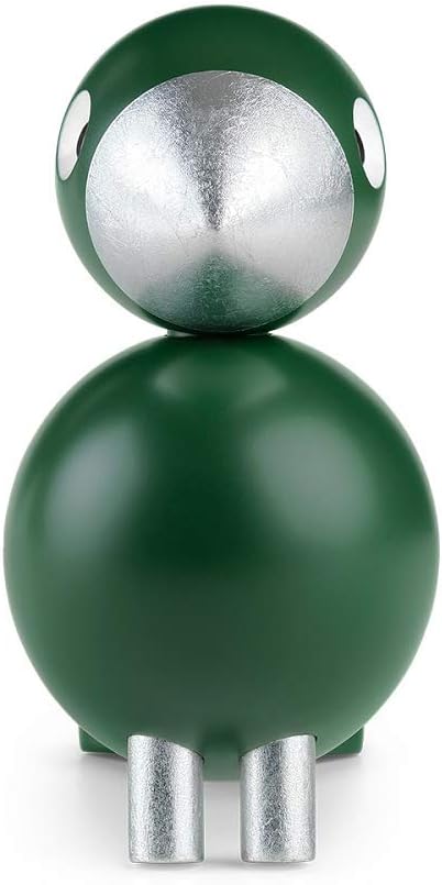 Kay Bojesen Georg Singvogel Figuren 15.5 cm Singvögel Weihnachtsdekoration, grün 15,5cm Grün/Silber,
