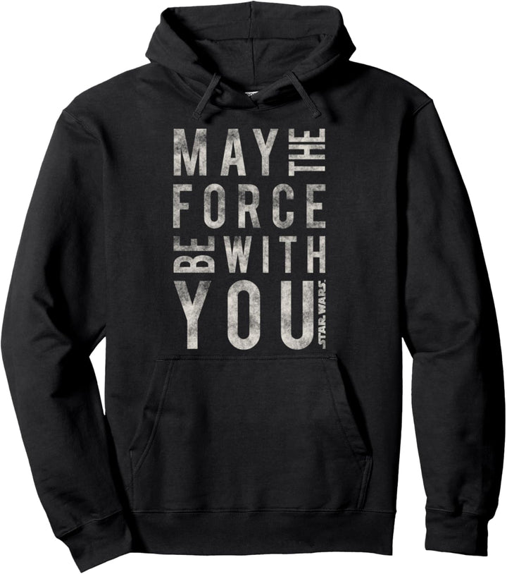 Star Wars May The Force Be With You Side Text Pullover Hoodie