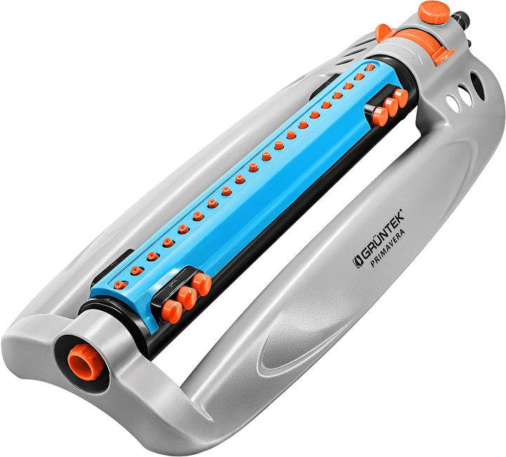 GRÜNTEK Rasensprenger bis 462 m2 für grosse Rasenflächen mit Turbo-Motor, Viereckregner Rasen-Sprink