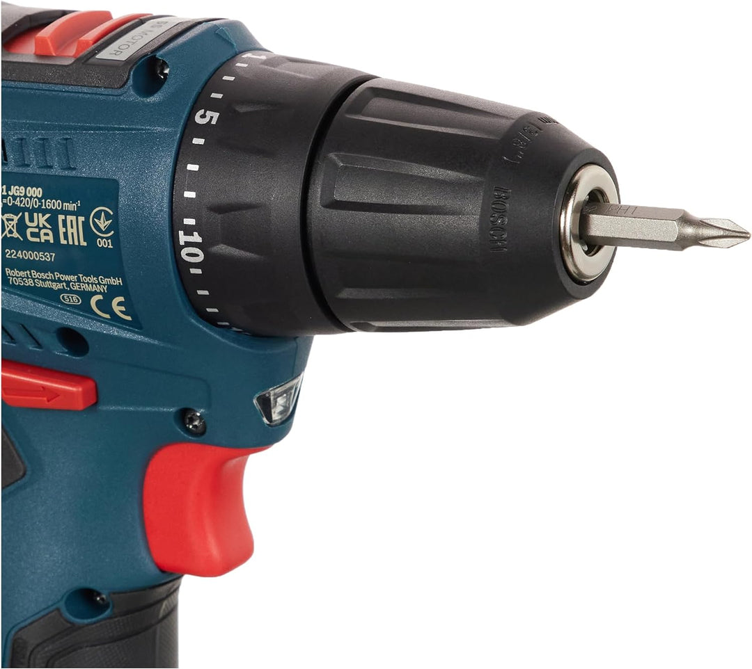 Bosch Professional 12V System Akku Bohrschrauber GSR 12V-30 (inkl. 2x2.0 Ah GBA 12V Akku, Ladegerät