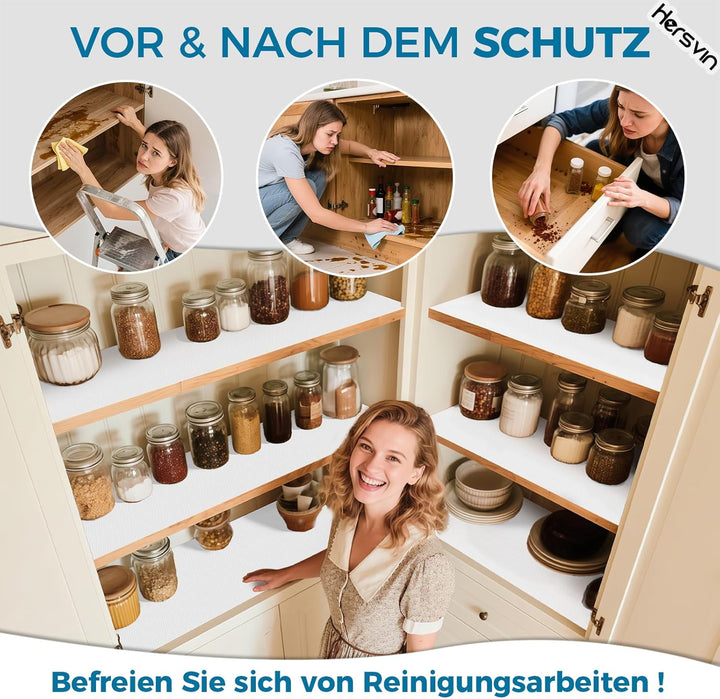 Hersvin Schubladenmatte 50cmx600cm Schubladeneinlage Eva Schrankpapier Nicht Klebende Wasserfest Unt