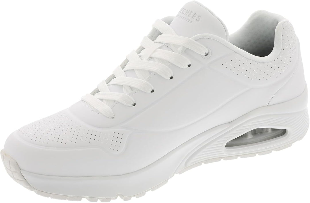 Skechers Herren UNO Stand On Air Sneaker 39 EU White Durabuck Mesh, 39 EU White Durabuck Mesh