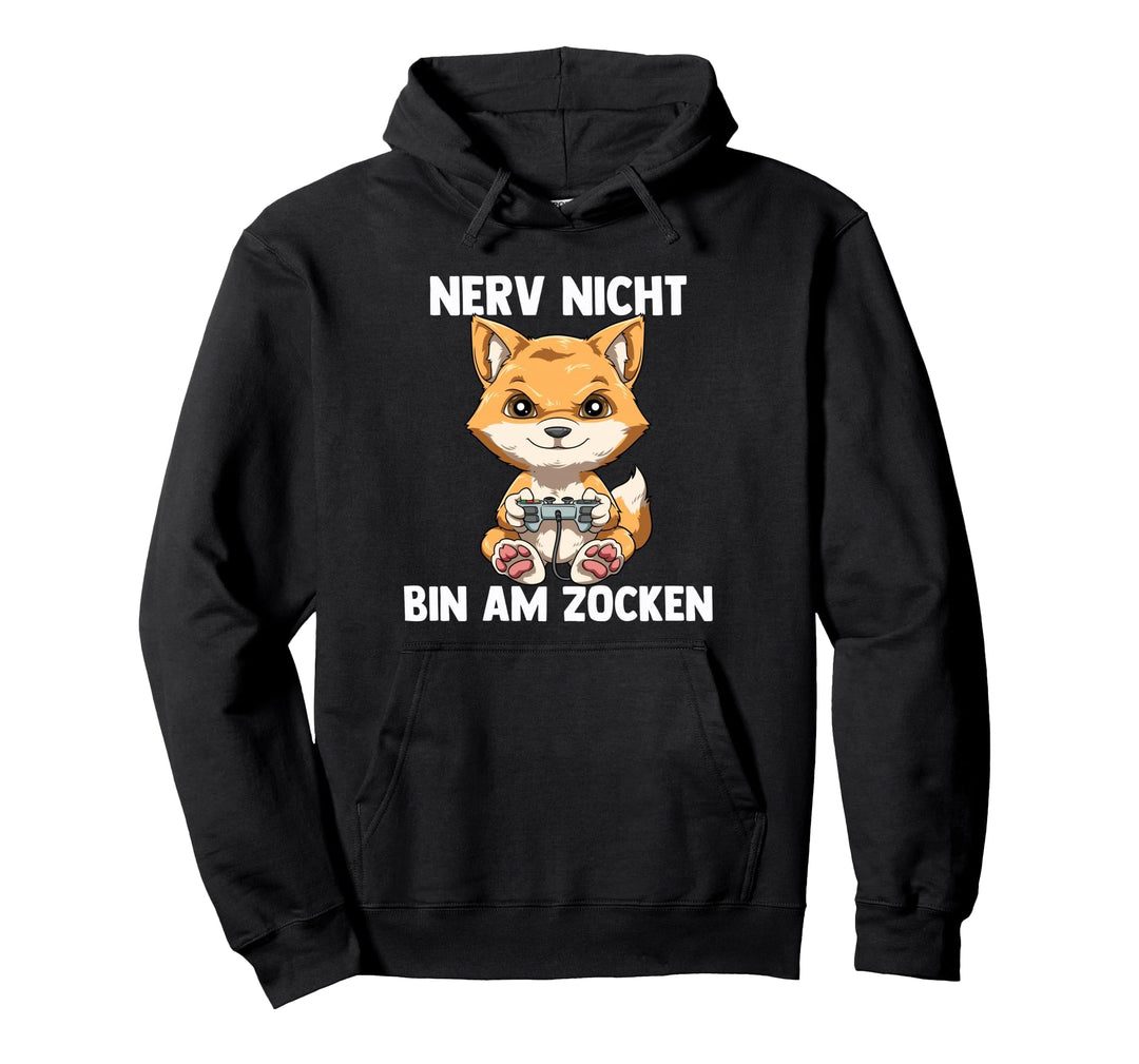 Bin am Zocken Gaming Fuchs Pullover Hoodie
