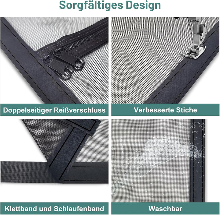 Katzen-Fliegengittertür mit Reissverschluss, Masse: 141cm x 244cm | Neue Katzen vorstellen, Katzen i
