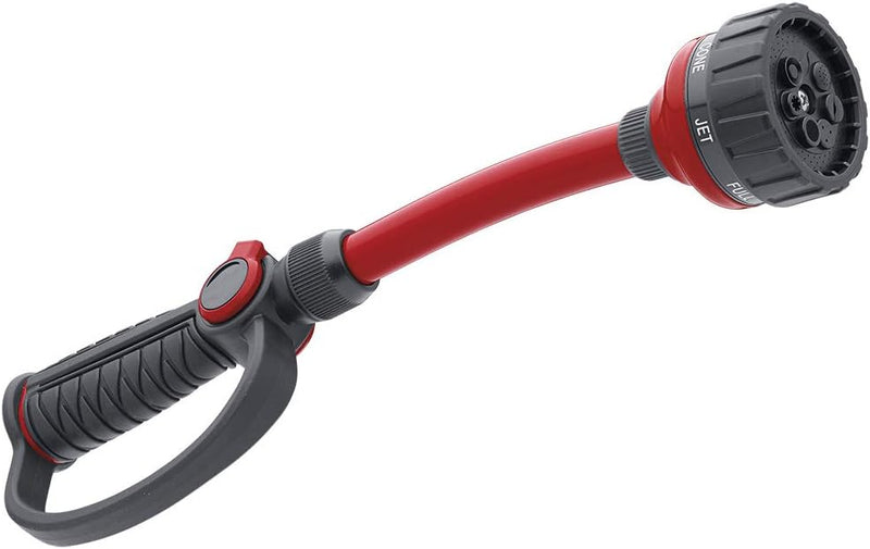 Orbit 58995 Pro Flo Bewässerungsstab mit Daumenkontrolle, 7 Muster, 35,6 cm, Rot, Schwarz Multipatte