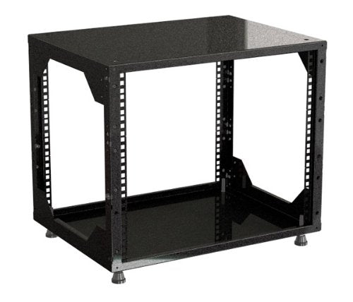 Rack Magic - 9HE Mini 19" Rackschrank - 440mm Tiefe - Schwarz - 19 Zoll Serverschrank - Rack Schrank