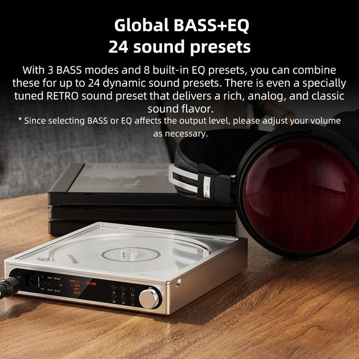 FiiO DM15 R2R Tragbarer CD-Player, HiFi-USB-DAC und Bluetooth 5.4-Sender, HD-Display, 3,5 mm und 4,4