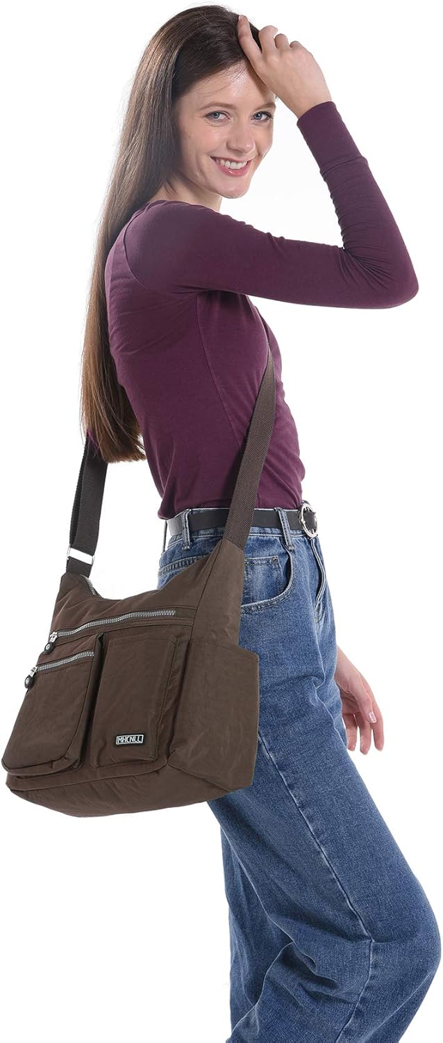 MHCNLL Crossbody-Tasche mit Anti-Diebstahl-RFID-Tasche – Damen-Geldbörse, leichte, wasserabweisende