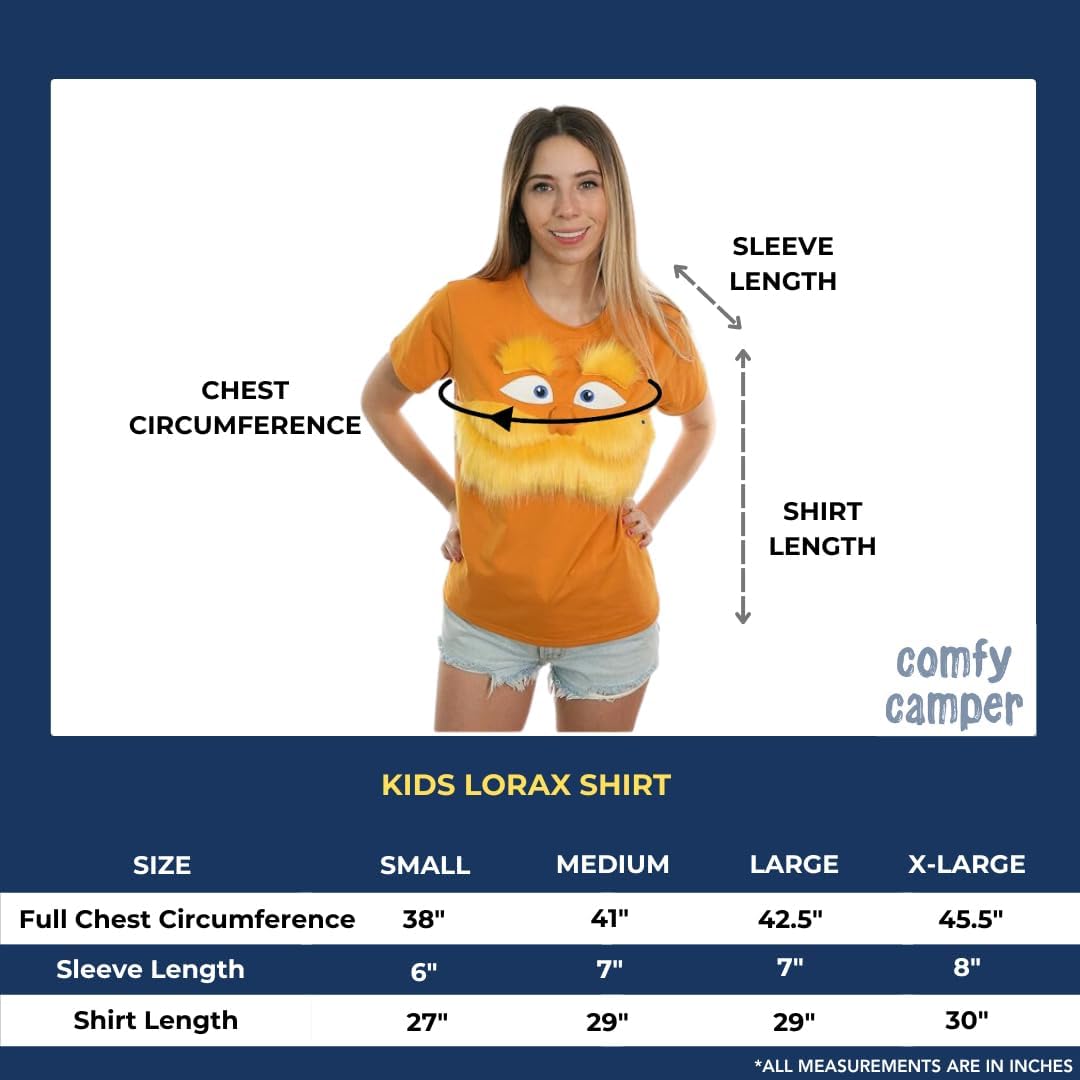 ComfyCamper Orange Schnurrbart Shirt für Kinder, Mädchen, Jungen, Erwachsene, Männer und Frauen Wome