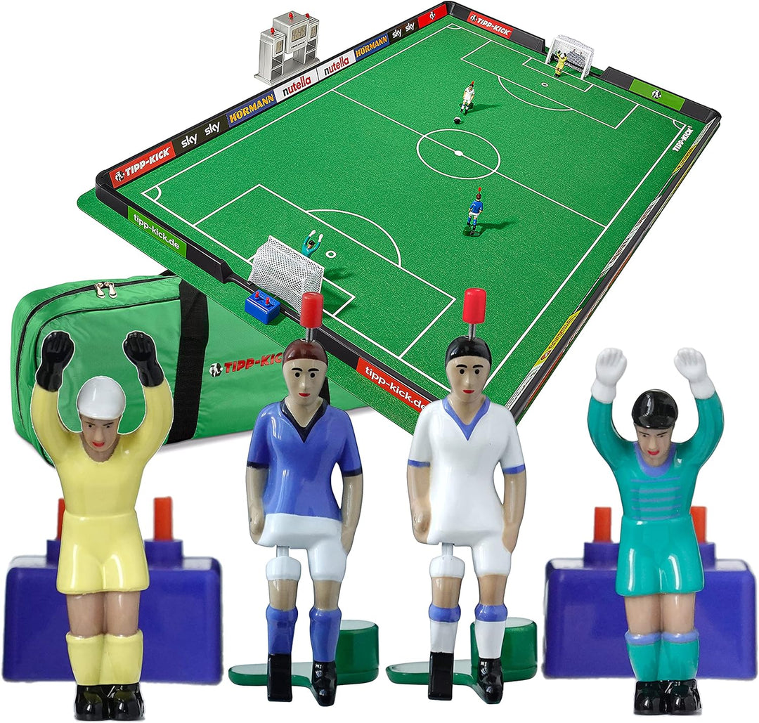 TIPP-KICK Super Cup Italia Set: 1x extra grosses Spielfeld mit Bande, 2X Top Kicker, 2X Torwart „Ton