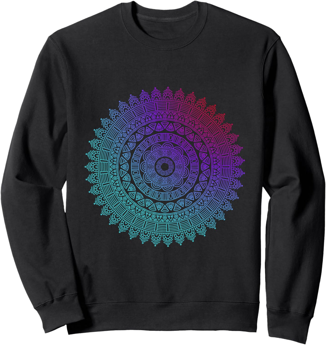 Mandala Design Geschenk Yoga-Outfit Kleidung Damen Herren Sweatshirt