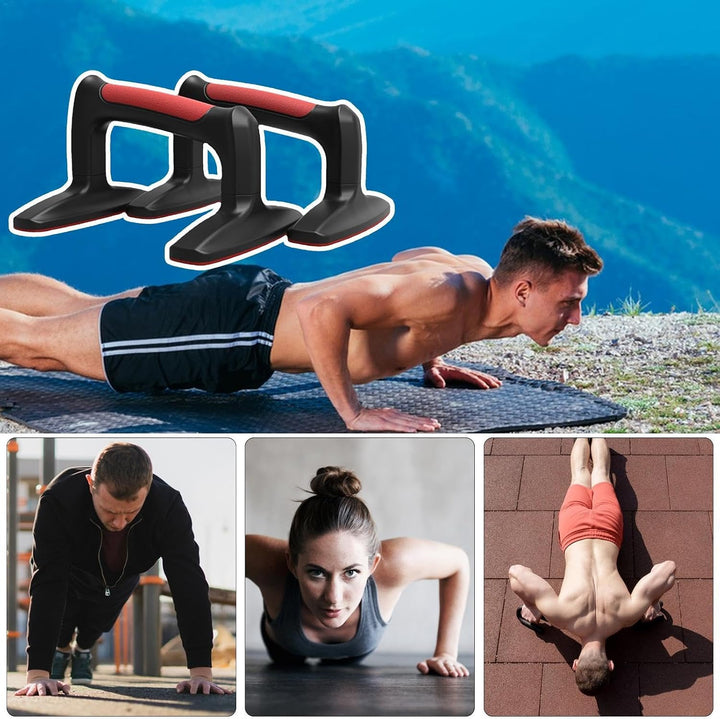 Liegestützgriffe Workout Liegestützhalterung Anti-Rutsch- -up-Ständer Tragbare Liegestützgriffe Ergo