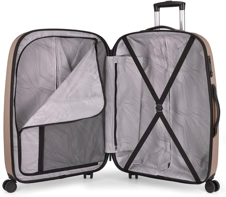 Gabol Paradise XP - 4-Rollen-Trolley L 77 cm erw. Beige, Beige