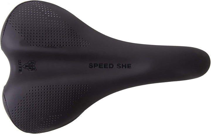 Speed She Sattel, Stahl, mittelgross, Schwarz M Stahl, M Stahl