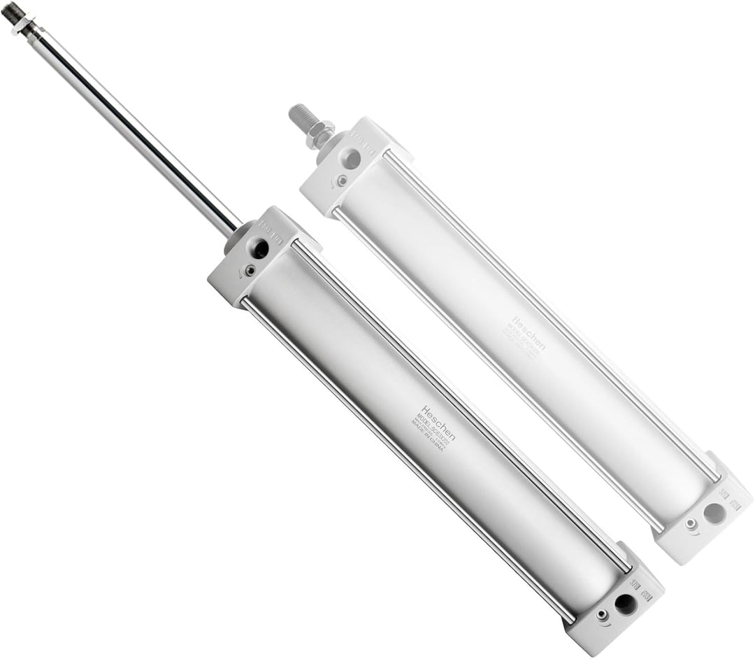 Heschen Pneumatischer Standard-Luftdruckzylinder, SC 63-300, PT3/8 Anschluss, 63mm Bohrung, 300mm Hu