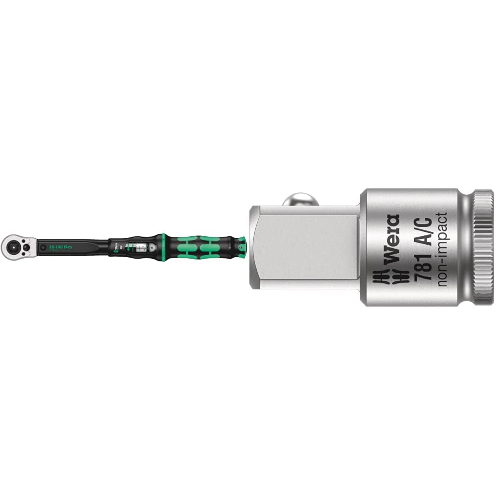Wera 05075625001 Click-Torque C 2 Push R/L, einstellbarer Drehmomentschlüssel, 1/2", 20-100 Nm &amp; 781