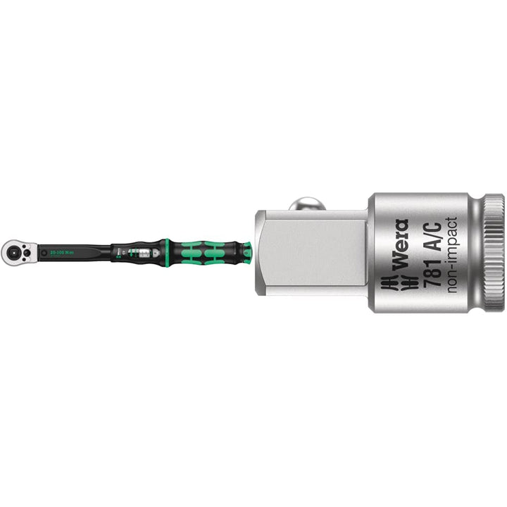 Wera 05075625001 Click-Torque C 2 Push R/L, einstellbarer Drehmomentschlüssel, 1/2", 20-100 Nm &amp; 781