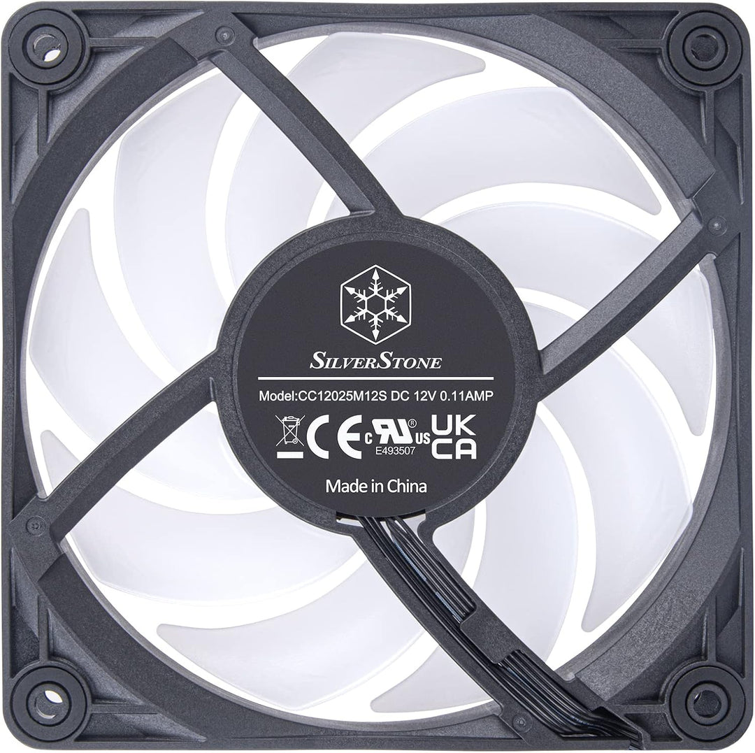 SilverStone Vista Performance PWM Lüfter, ARGB - 120 mm, Schwarz