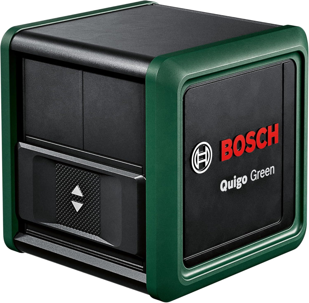 Bosch Home and Garden Kreuzlinienlaser Quigo Green mit Stativ (grüner Laser für bessere Sichtbarkeit