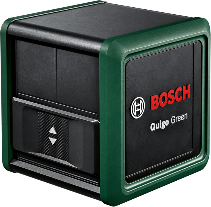 Bosch Home and Garden Kreuzlinienlaser Quigo Green mit Stativ (grüner Laser für bessere Sichtbarkeit