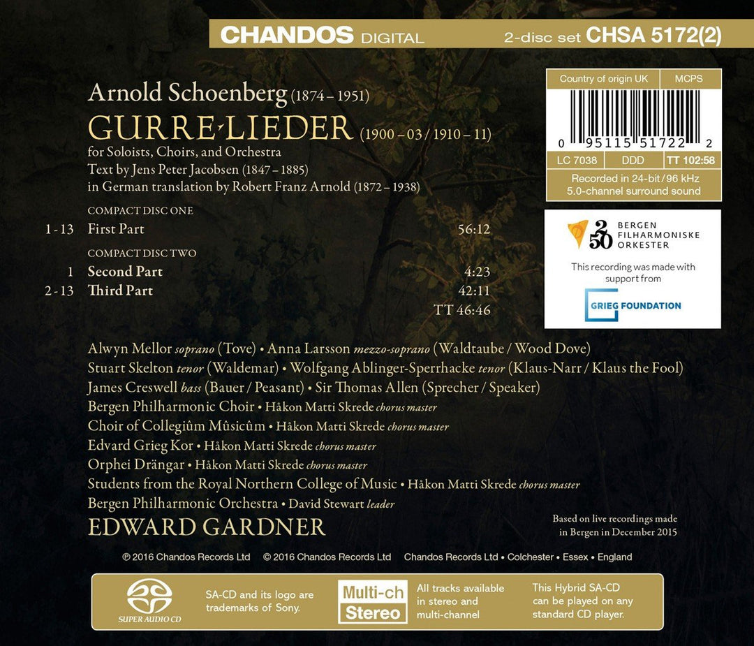 Schönberg: Gurre-Lieder, Audio-CD