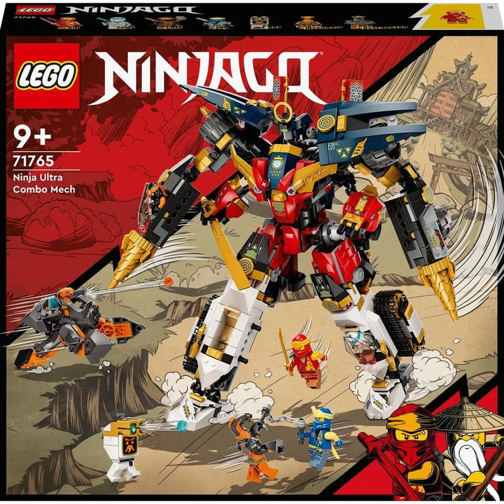 LEGO 71765 NINJAGO Ultrakombi-Ninja-Mech, 4-in-1-Spielzeug ab 9 Jahren mit Spielzeugauto, Jet und Pa