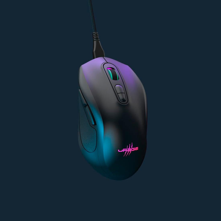 uRage Gaming-Maus Reaper 340, kabelgebundene Maus mit 7 programmierbaren Tasten, bis zu 8000 DPI, su