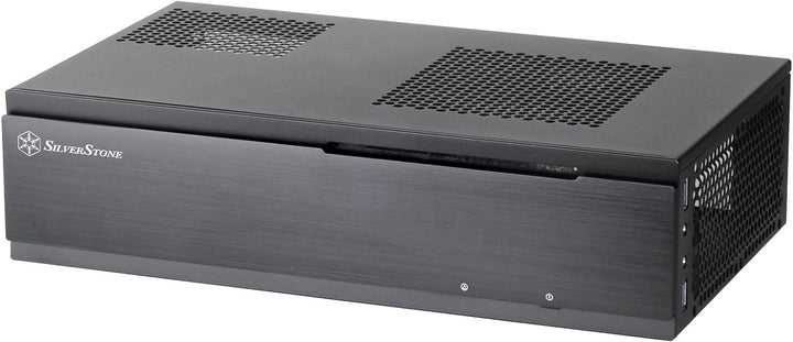 SilverStone SST-ML06B - Milo Mini-ITX kompaktes HTPC Desktop Gehäuse, schwarz