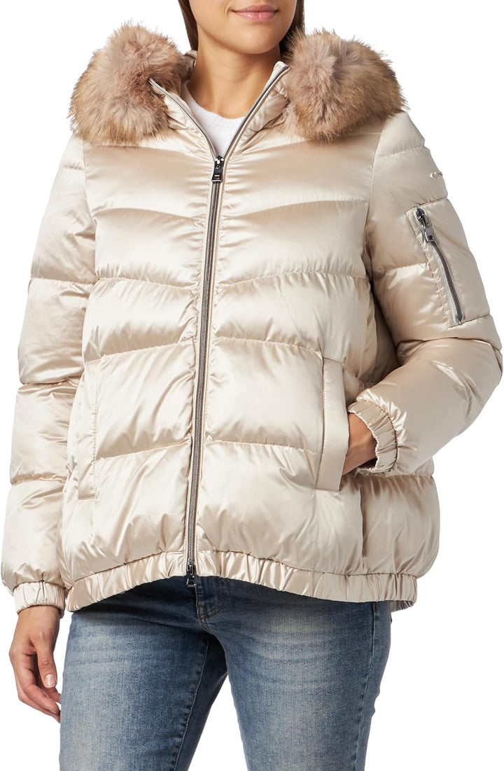 Geox Damen W Backsie Jacket 46 MOONBEAM, 46 MOONBEAM