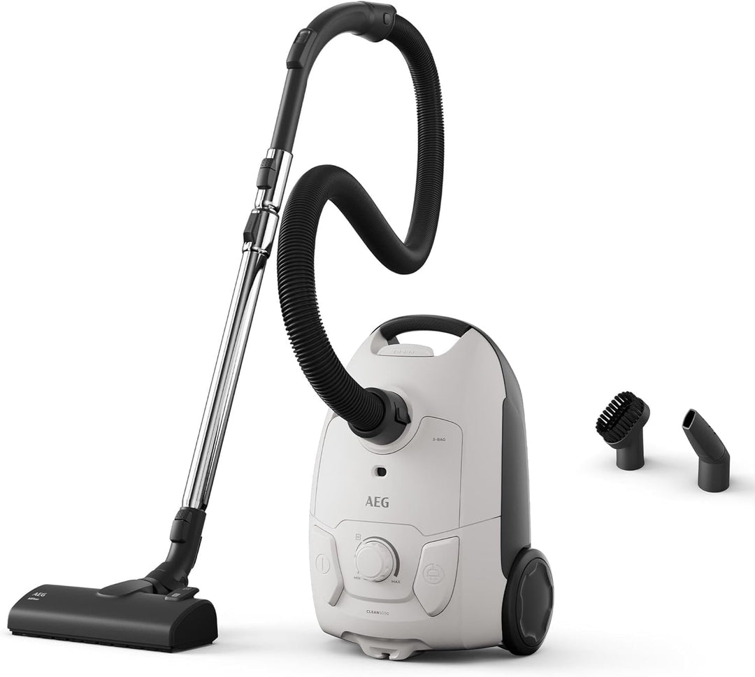 AEG CLEAN 5000 AB51C1SW Staubsauger mit Beutel / hohe Saugleistung / 37 % Recyclingkunststoff / AllF