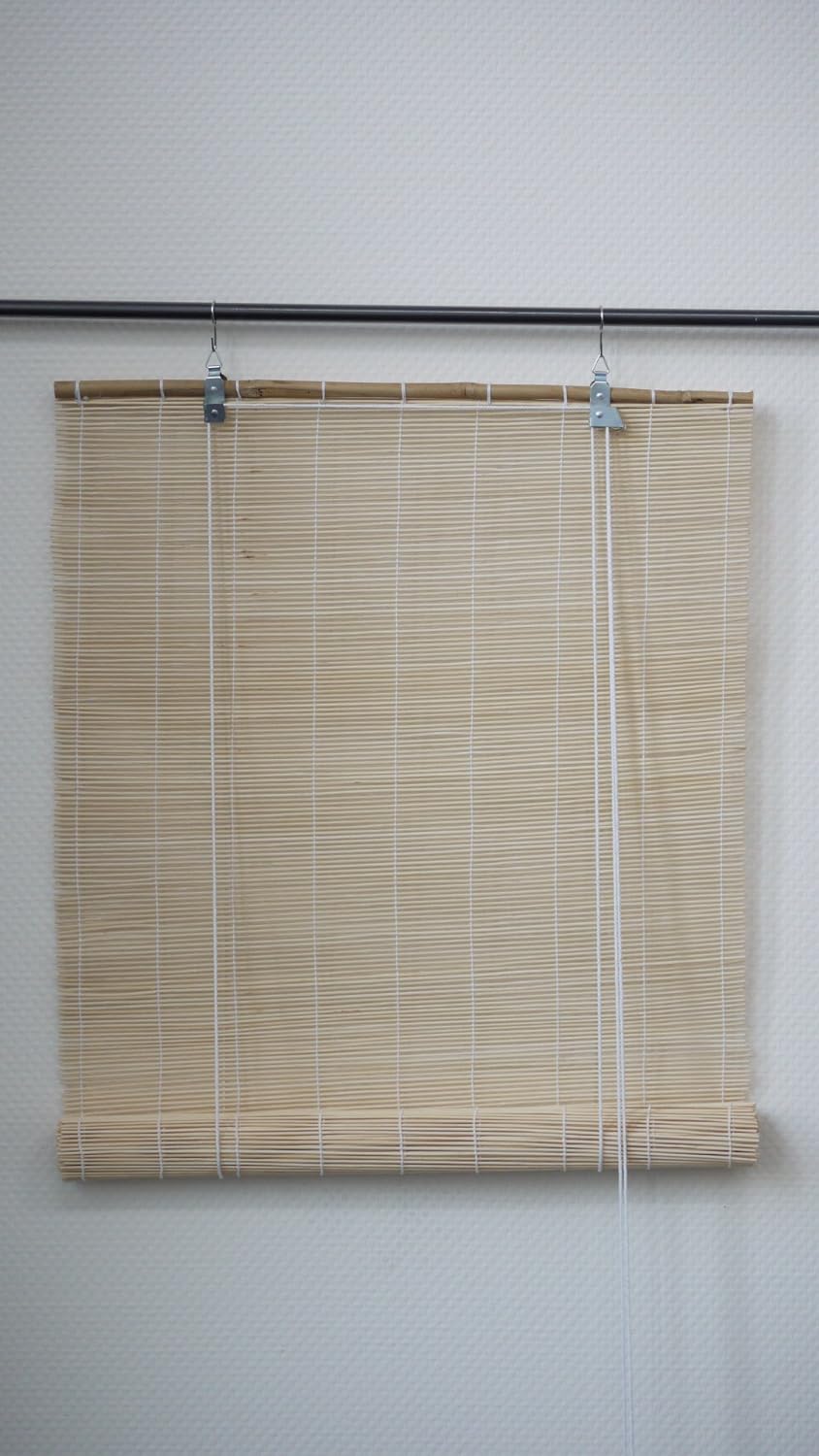 Bambusrollo Bambus Raffrollo Natur Breite 60-160 cm Länge 160 cm Seitenzug Fenster Tür Rollos Holzro