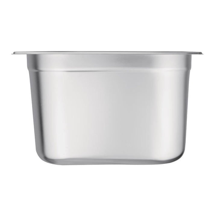 Vogue Gastronorm-Pfanne 1/2, Edelstahltablett, Tiefe: 200 mm, Fassungsvermögen: 12 Liter, Behälter f