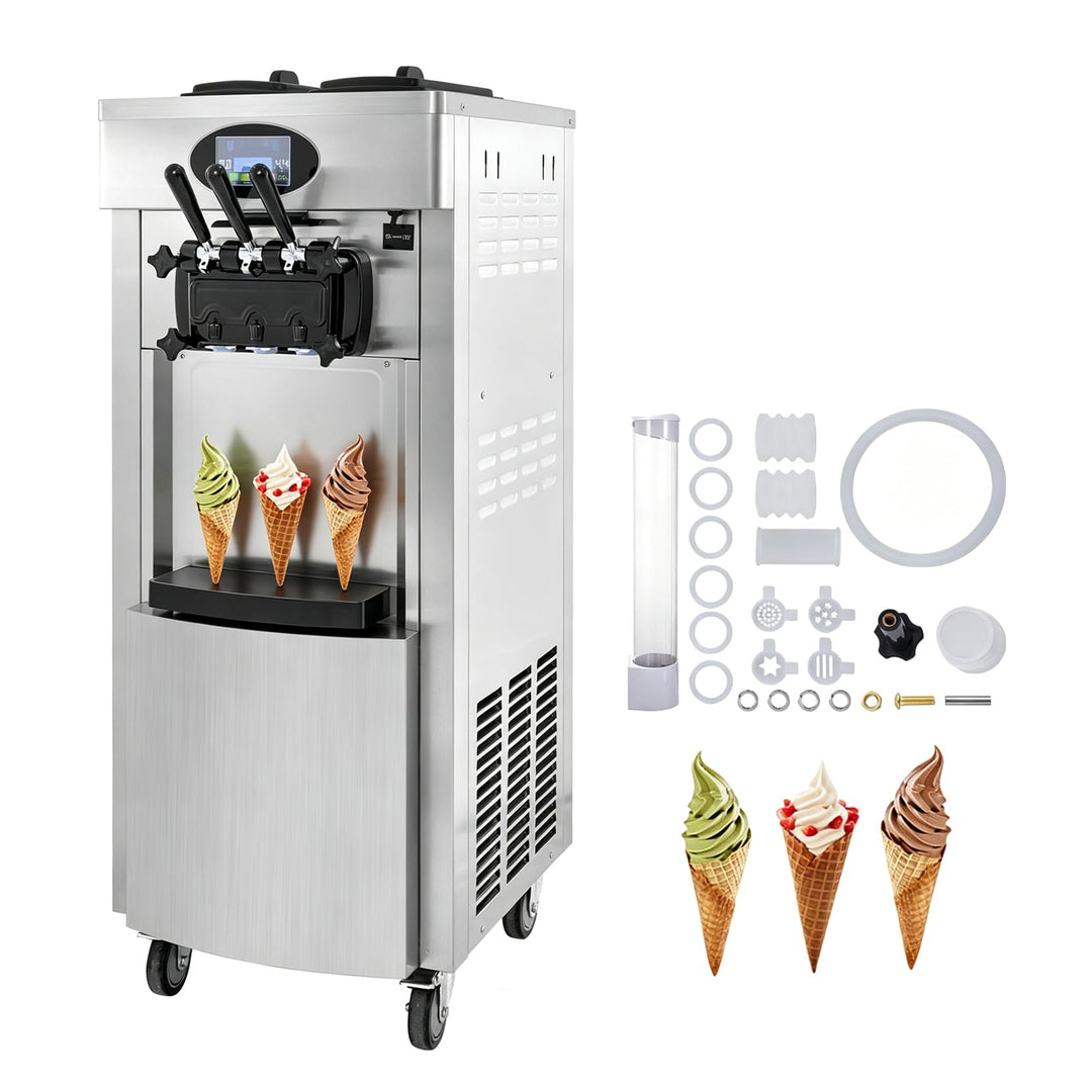 Kommerzielle Eismaschine, 20–28 L/h 2200 W, Kommerzielle Softeismaschine, Gewerbliche Eiscrememaschi