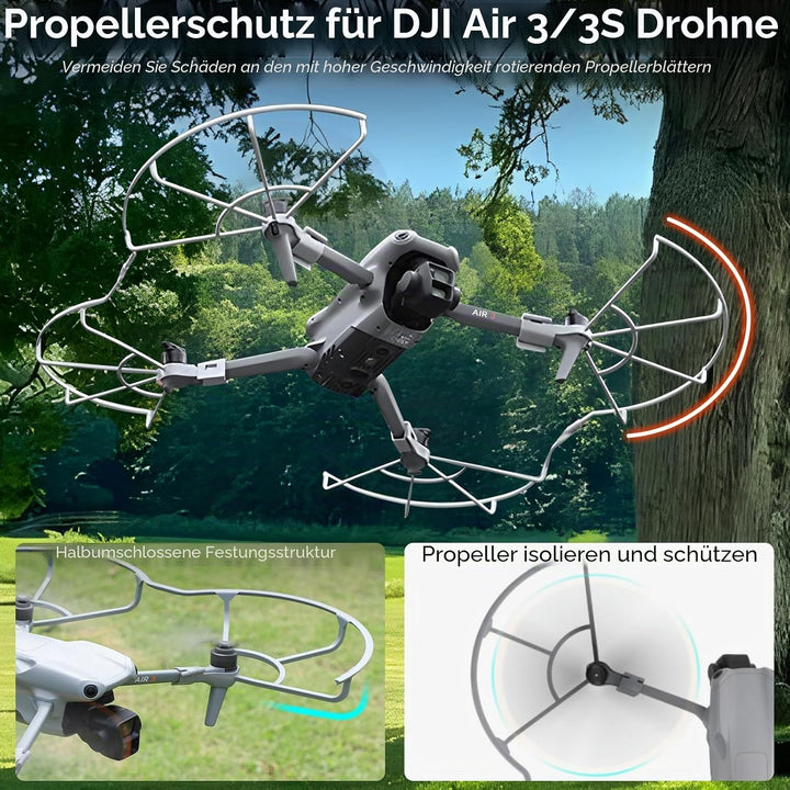 Air 3S Propeller – mit Blattschutz Propellerhalter Propeller Fixierer Faltbaren Landefüsse Fahrwerk