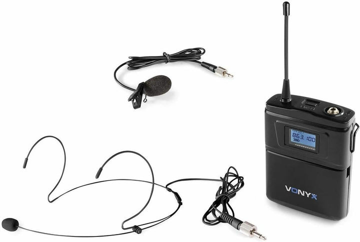 VONYX WM60B Bodypack mit Headset für WM6-Mikrofonsets - 16 UHF-Kanäle