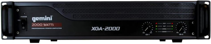 Gemini XGA-2000 - PA Verstärker - Endstufe | 8 Ohm gebrückt 250W RMS | 8 Ohm: 2 x 90W RMS | 4 Ohm: 2