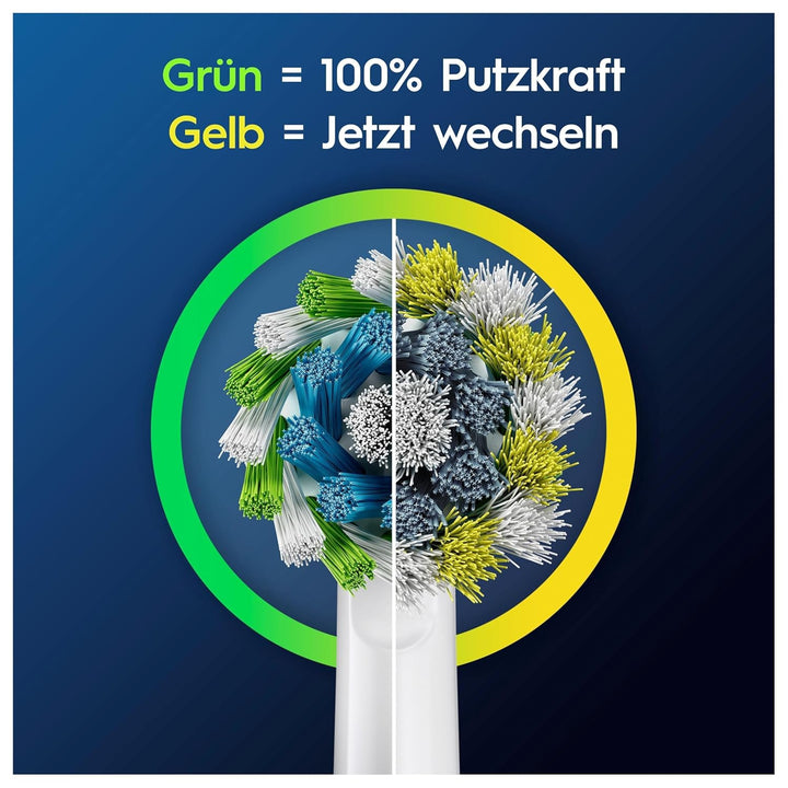 Oral-B Pro CrossAction Aufsteckbürsten für elektrische Zahnbürste, 8 Stück, überlegene Zahnreinigung