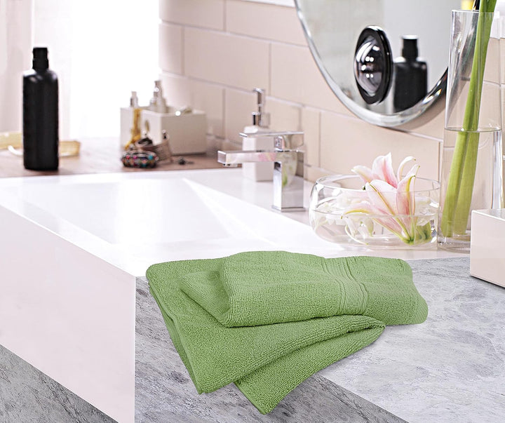 Utopia Towels Handtücher, Baumwolle, 600 g/m², 6 Stück Grün, Grün 41 x 71 cm (6 Hand Towels)