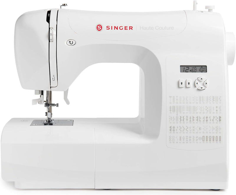 Singer F527C Haute Couture - Computer-Nähmaschine mit 80 Nähprogramme, Automatisches Nähen, Freiarm,