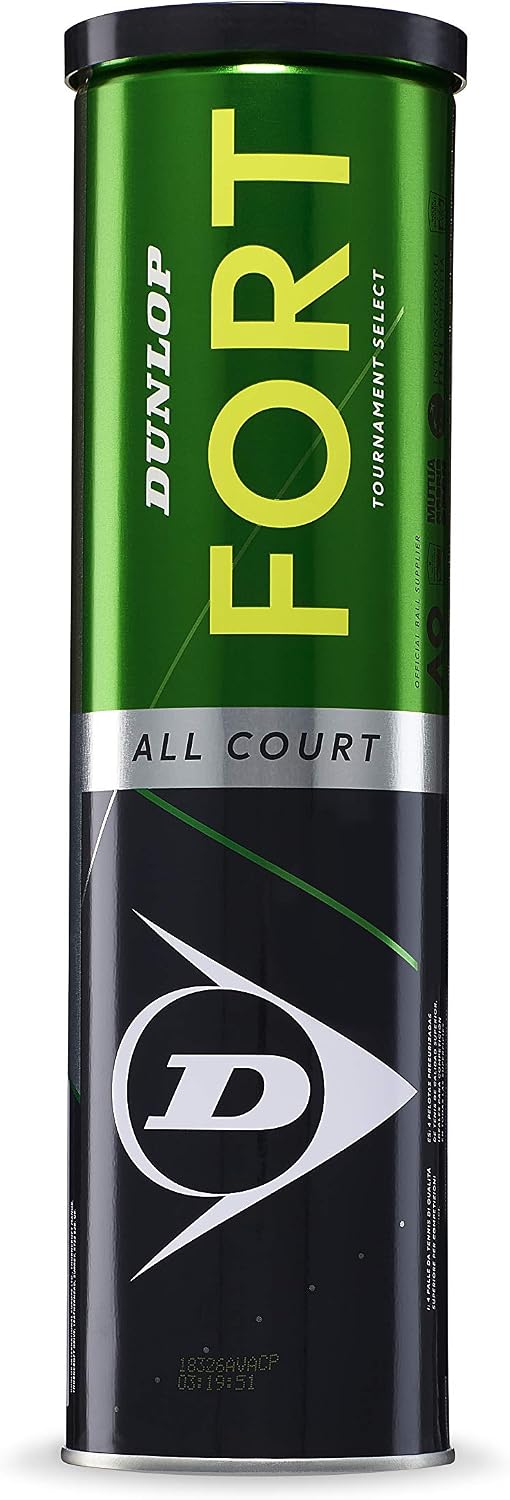 DUNLOP Tennisball Fort All Court TS - für Sand, Hartplatz und Rasen 4 Bälle 4 Bälle, 4 Bälle 4 Bälle