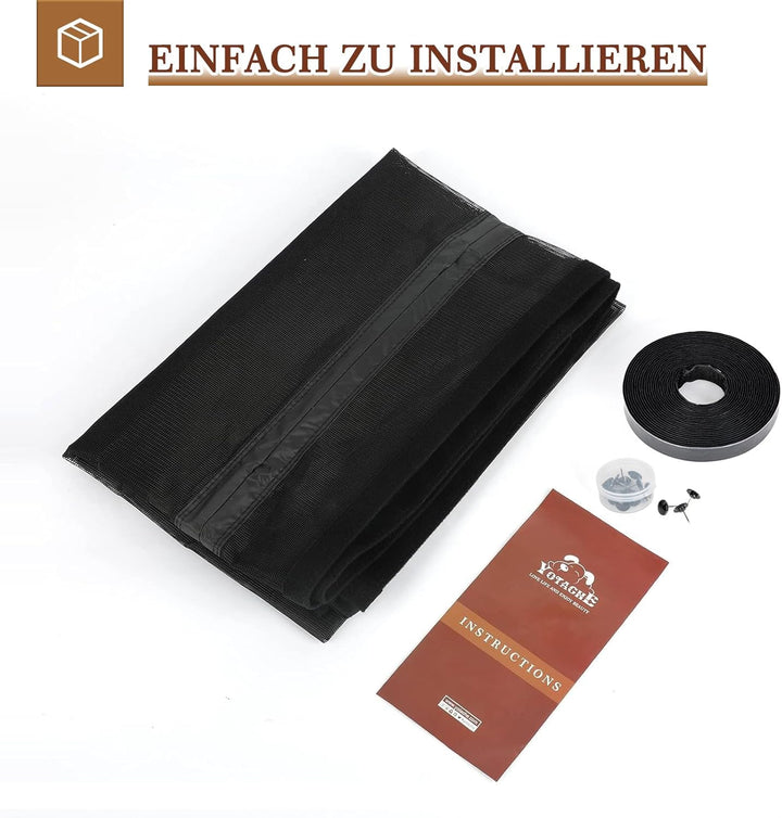 Yotache Fliegengitter Balkontür Magnet 75x230cm Fliegengitter Balkontür Seitliche Öffnung, Fliegengi