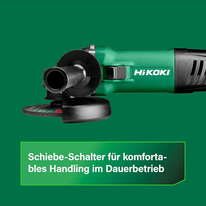 HIKOKI Winkelschleifer, G13SB4 (im Karton) Durchmesser 125mm mit Wiederanlaufschutz, (1400W) 230V, S