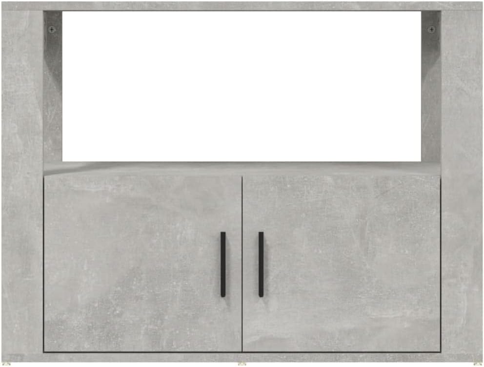 FIRBNUS 80x30x60 cm Seitenschrank mit Ablage und Türen Beistellschrank Schubladenschrank Lowboard La